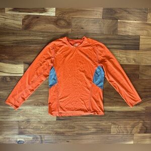Old Navy Active Long Sleeve Orange Dri Fit Shirt size Medium